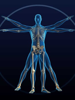 Illustration of man with arms and legs spread out